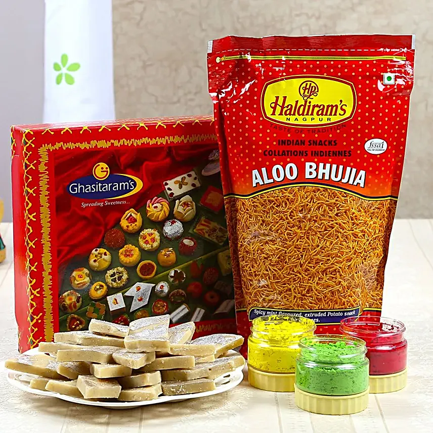 kaju-sweets-and-aloo-bhujia-with-3-holi-colors_1.webp